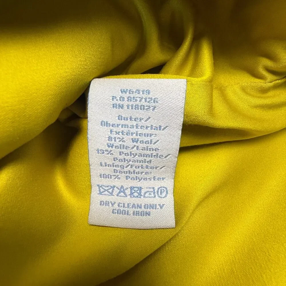 Boden Women’s Mustard Wool Blend Pencil Skirt Lined Size UK 10 / US 6